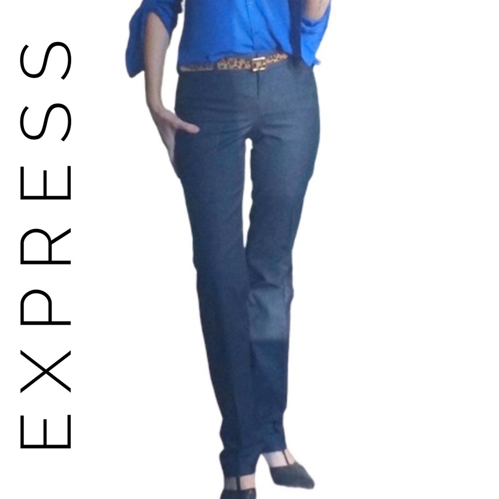 EXPRESS Editor Pant Mid Rise Polished Denim 00